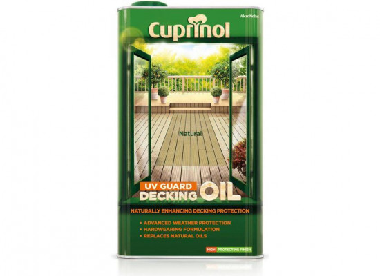 Cuprinol UV Guard Decking Oil Natural 5L
